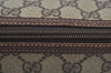 Authentic GUCCI Web Sherry Line Shoulder Cross Bag GG PVC Leather Brown K9500