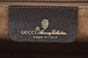 Authentic GUCCI Web Sherry Line Shoulder Cross Bag GG PVC Leather Brown K9500