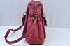 Authentic Chloe Paraty Large 2Way Shoulder Tote Bag Leather Pink K9501