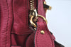 Authentic Chloe Paraty Large 2Way Shoulder Tote Bag Leather Pink K9501