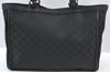 Authentic GUCCI GG Abbey Shoulder Tote Bag Nylon 268639 Black K9506