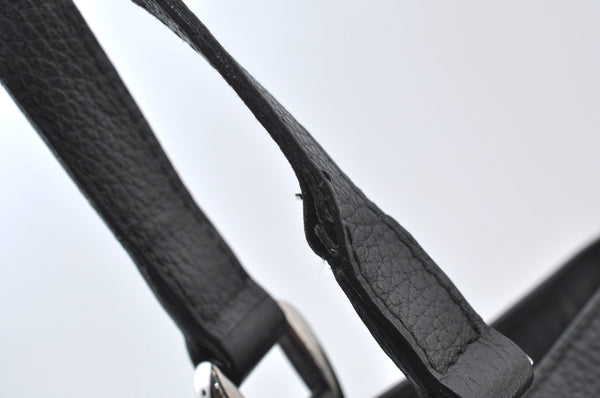 Authentic GUCCI GG Abbey Shoulder Tote Bag Nylon 268639 Black K9506