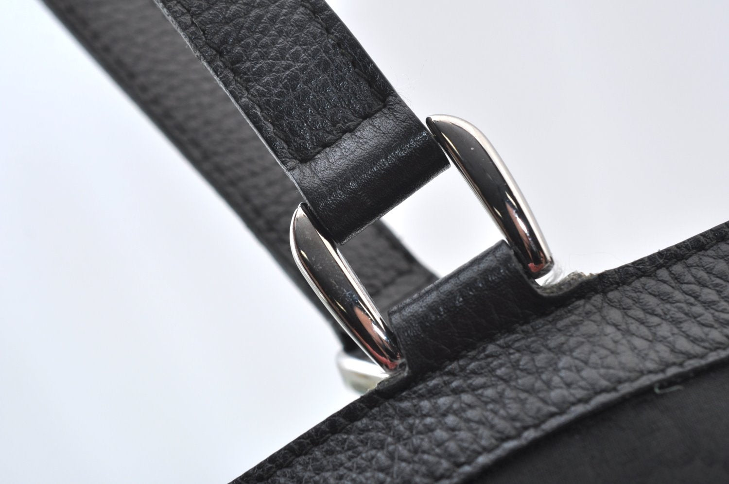 Authentic GUCCI GG Abbey Shoulder Tote Bag Nylon 268639 Black K9506