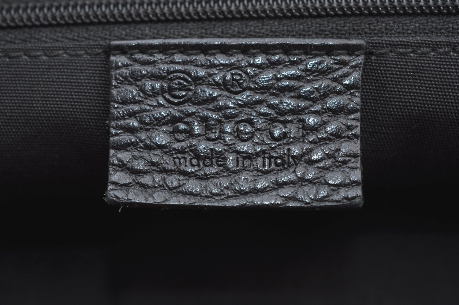 Authentic GUCCI GG Abbey Shoulder Tote Bag Nylon 268639 Black K9506