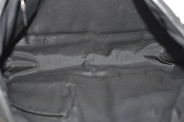 Authentic GUCCI GG Abbey Shoulder Tote Bag Nylon 268639 Black K9506