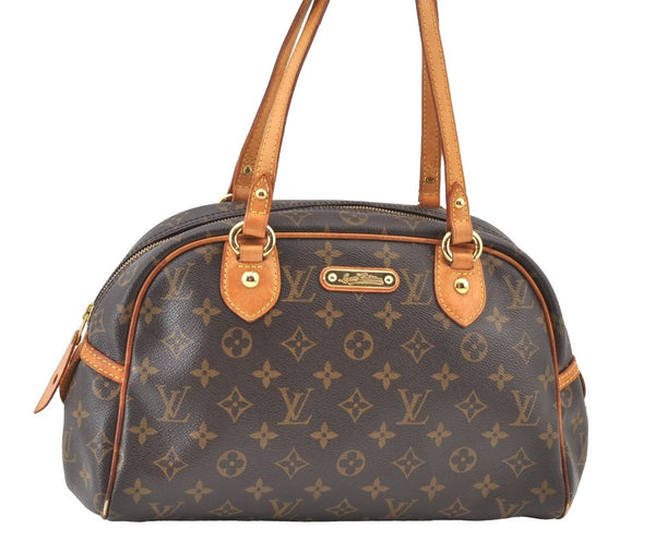 Authentic Louis Vuitton Monogram Montorgueil PM M95565 Shoulder Tote Bag K9507