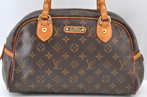 Authentic Louis Vuitton Monogram Montorgueil PM M95565 Shoulder Tote Bag K9507