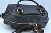 Authentic Chloe Paddington Leather Shoulder Hand Bag Black K9512