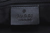 Authentic GUCCI Vintage Shoulder Tote Bag GG Canvas Leather Black K9514
