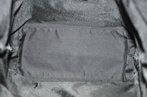 Authentic GUCCI Vintage Shoulder Tote Bag GG Canvas Leather Black K9514