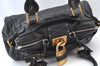 Authentic Chloe Paddington Leather Shoulder Hand Bag Black K9515