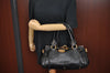 Authentic Chloe Paddington Leather Shoulder Hand Bag Black K9515