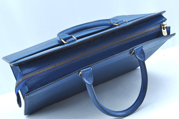 Authentic Louis Vuitton Epi Riviera Hand Bag Blue M48185 LV Junk K9520