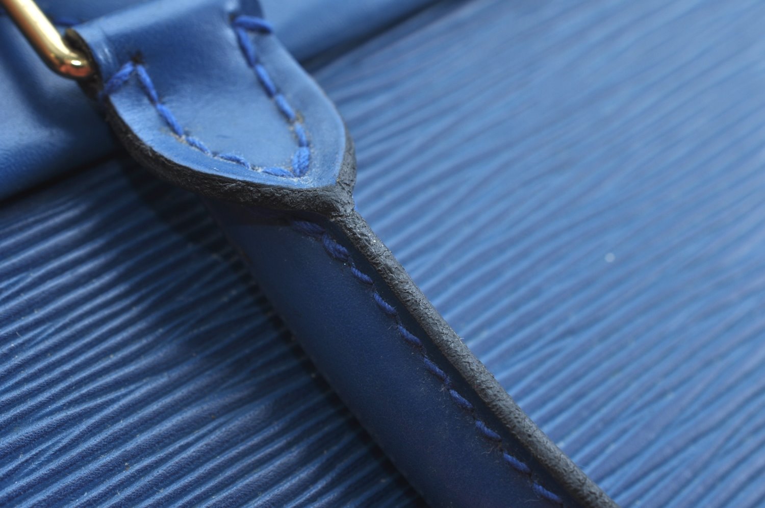 Authentic Louis Vuitton Epi Riviera Hand Bag Blue M48185 LV Junk K9520