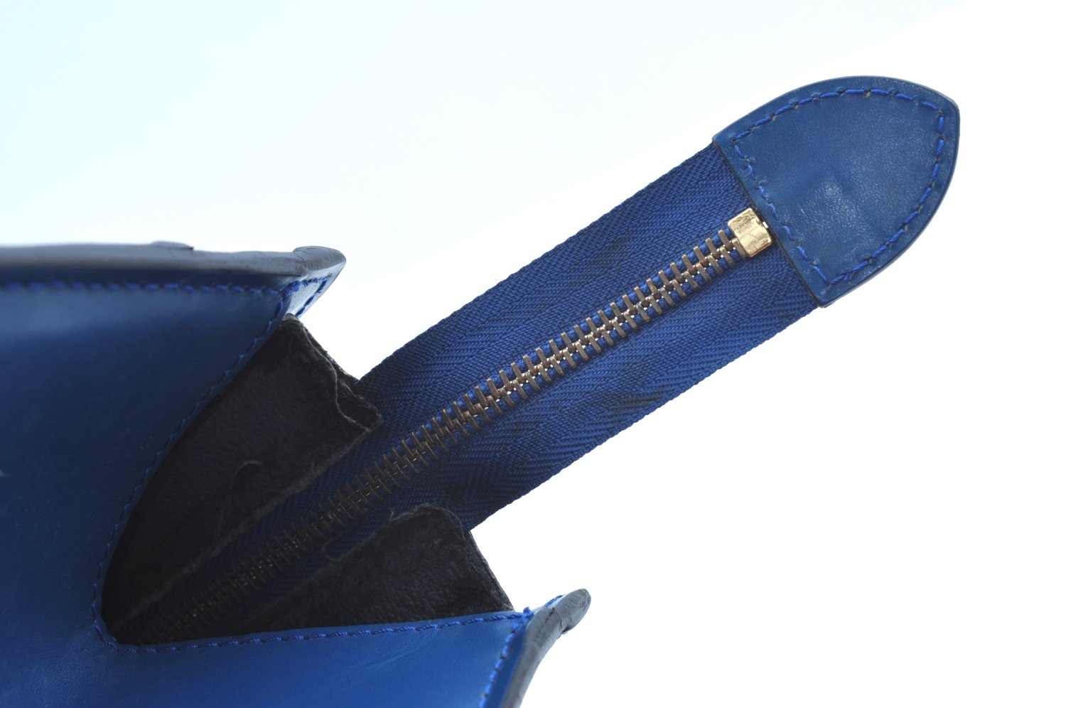 Authentic Louis Vuitton Epi Riviera Hand Bag Blue M48185 LV Junk K9520