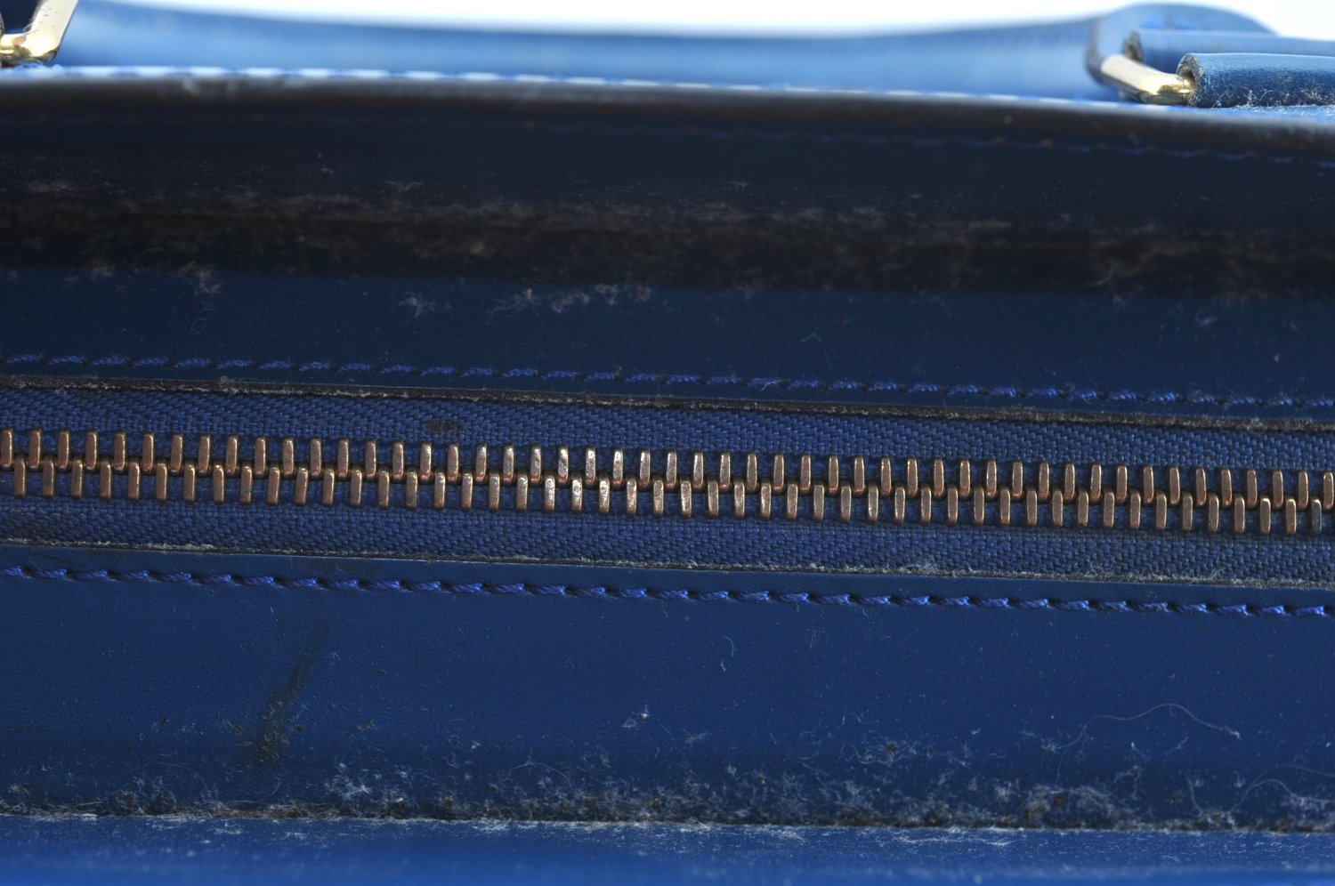 Authentic Louis Vuitton Epi Riviera Hand Bag Blue M48185 LV Junk K9520