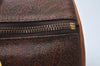 Authentic ETRO Hand Bag PVC Leather Brown K9521