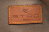 Authentic ETRO Hand Bag PVC Leather Brown K9521