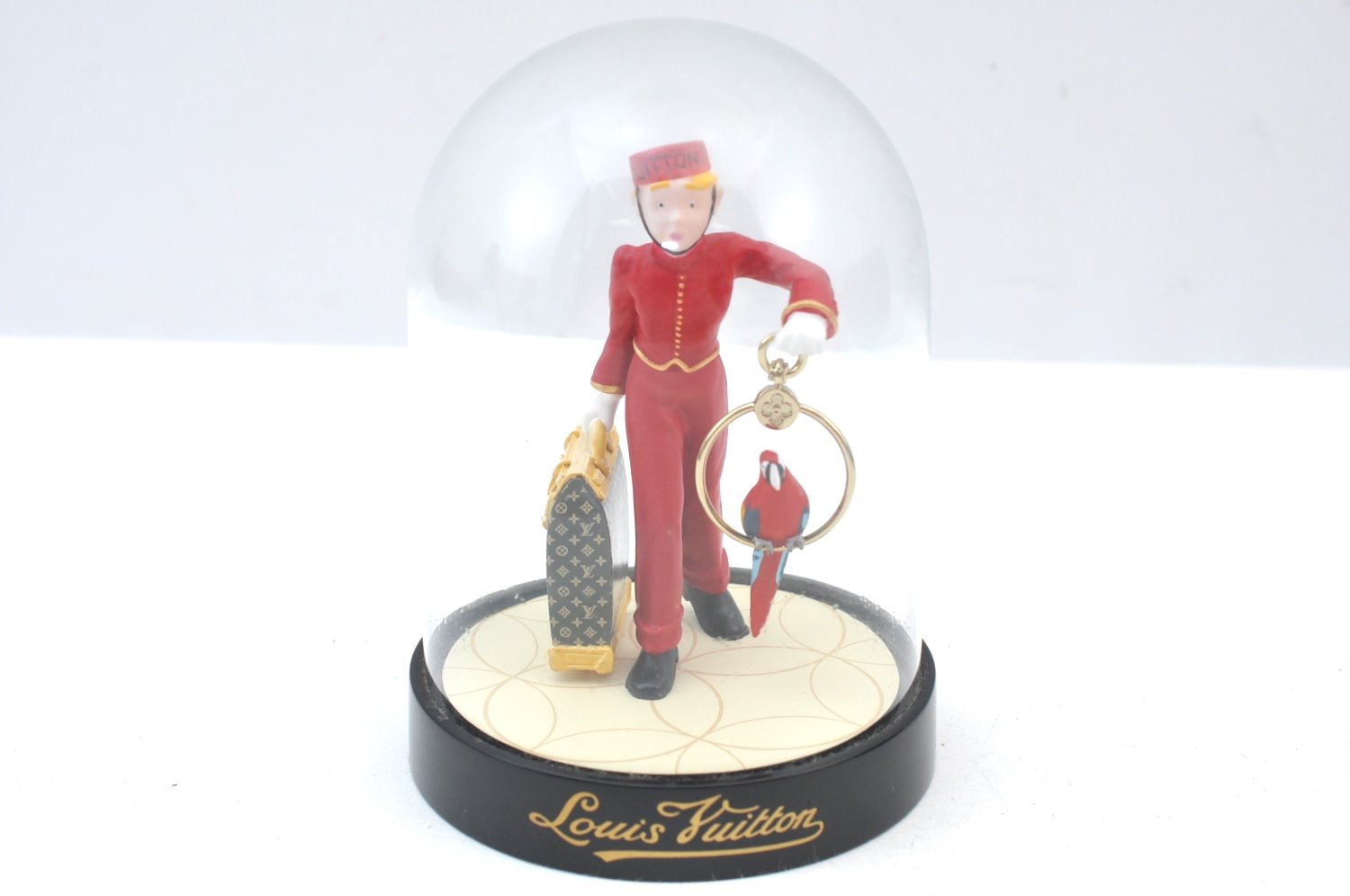 Authentic Louis Vuitton Novelty Snow Dome VIP BELL BOY LV Box K9524