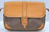 Authentic GUCCI Shoulder Cross Body Bag GG Canvas Leather Brown K9529