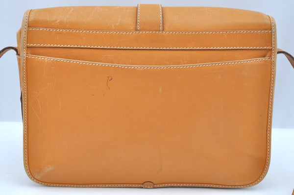 Authentic GUCCI Shoulder Cross Body Bag GG Canvas Leather Brown K9529