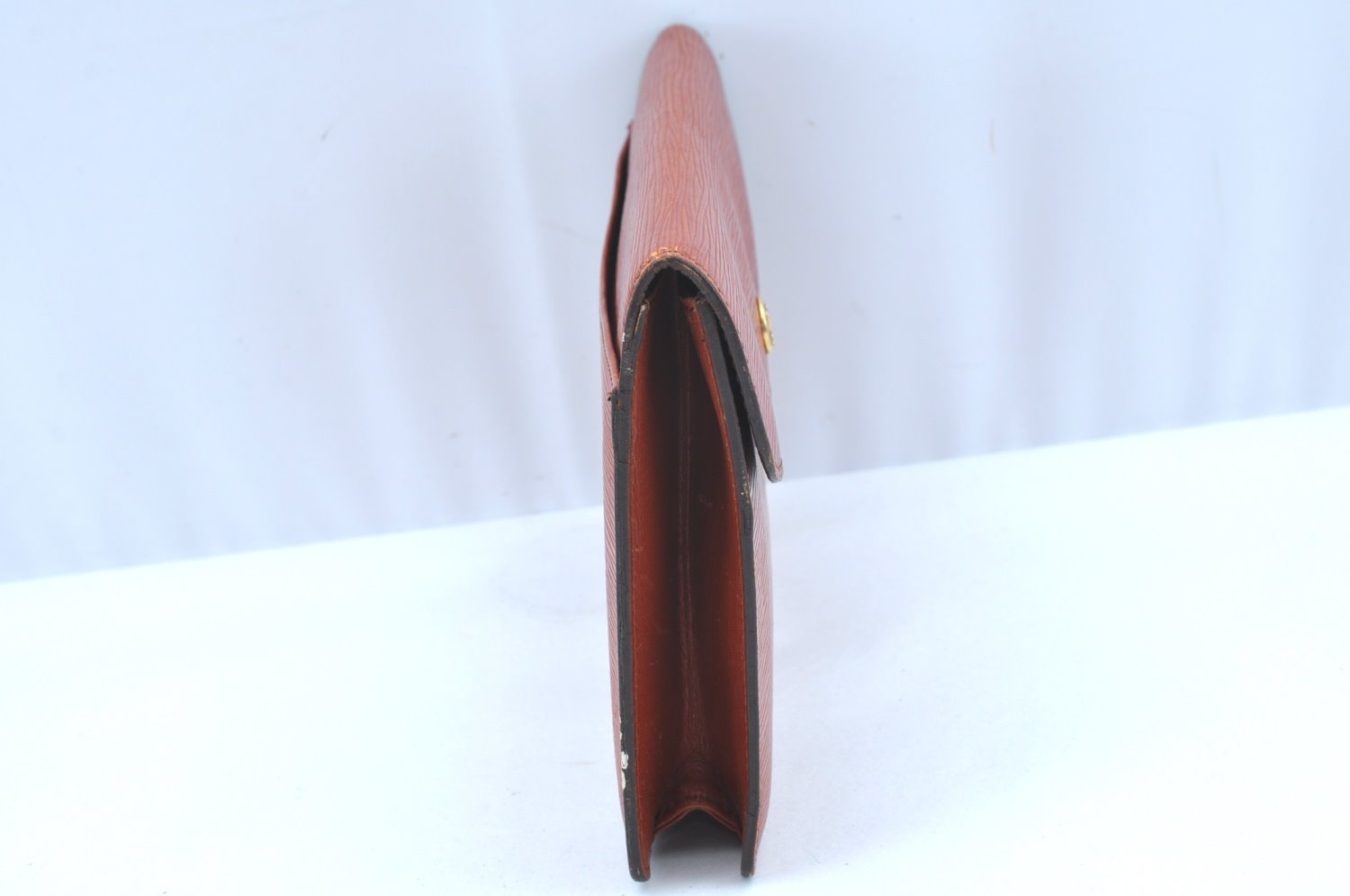 Authentic Louis Vuitton Epi Montaigne 23 Clutch Hand Bag Brown M52663 LV K9531