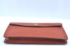 Authentic Louis Vuitton Epi Montaigne 23 Clutch Hand Bag Brown M52663 LV K9531