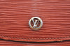 Authentic Louis Vuitton Epi Montaigne 23 Clutch Hand Bag Brown M52663 LV K9531