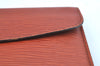 Authentic Louis Vuitton Epi Montaigne 23 Clutch Hand Bag Brown M52663 LV K9531
