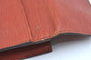 Authentic Louis Vuitton Epi Montaigne 23 Clutch Hand Bag Brown M52663 LV K9531