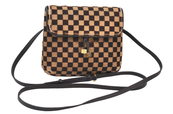 Authentic Louis Vuitton Damier Sauvage Gazelle M92130 Shoulder Cross Bag K9532