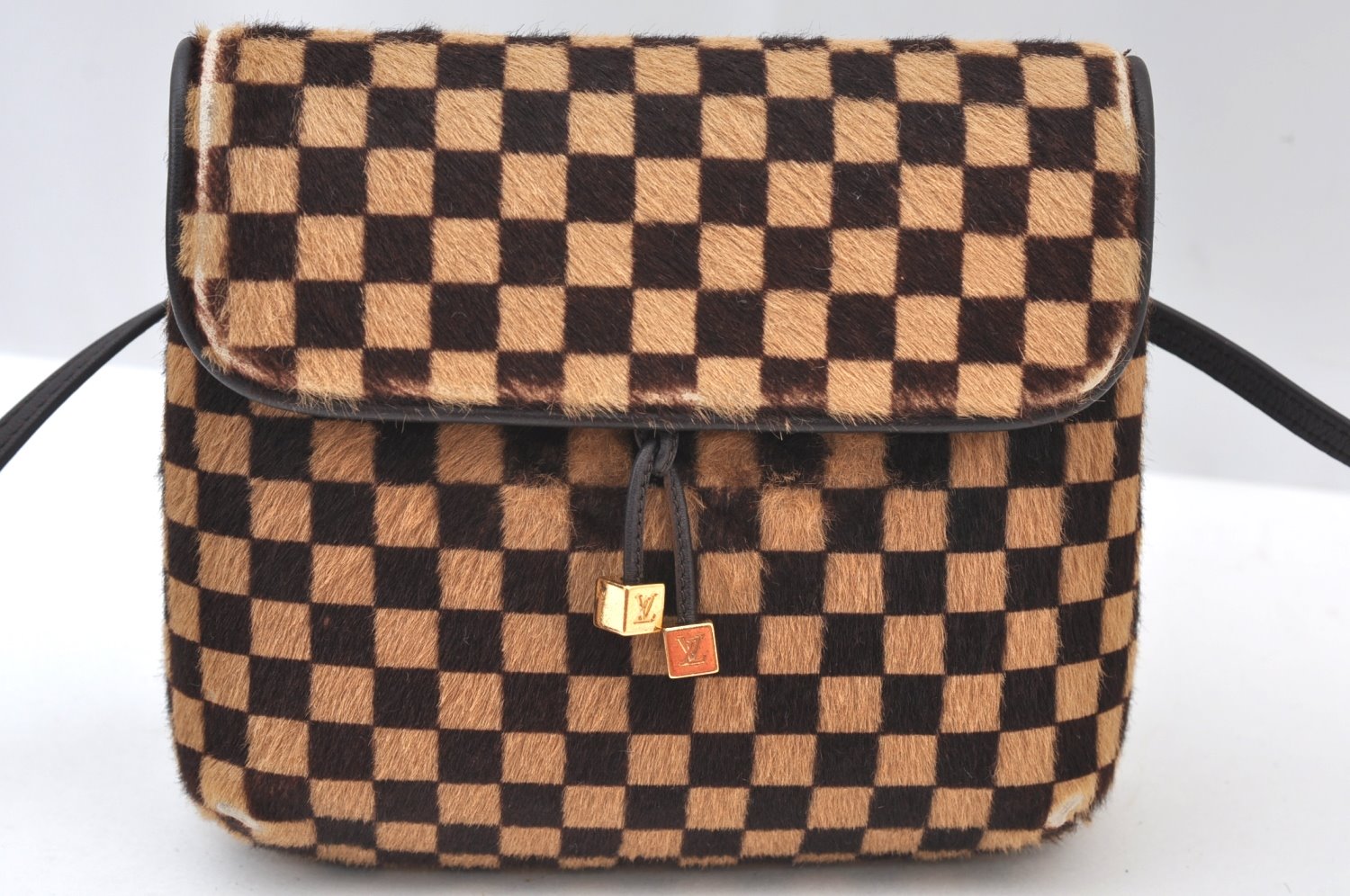 Authentic Louis Vuitton Damier Sauvage Gazelle M92130 Shoulder Cross Bag K9532