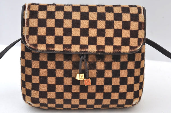 Authentic Louis Vuitton Damier Sauvage Gazelle M92130 Shoulder Cross Bag K9532