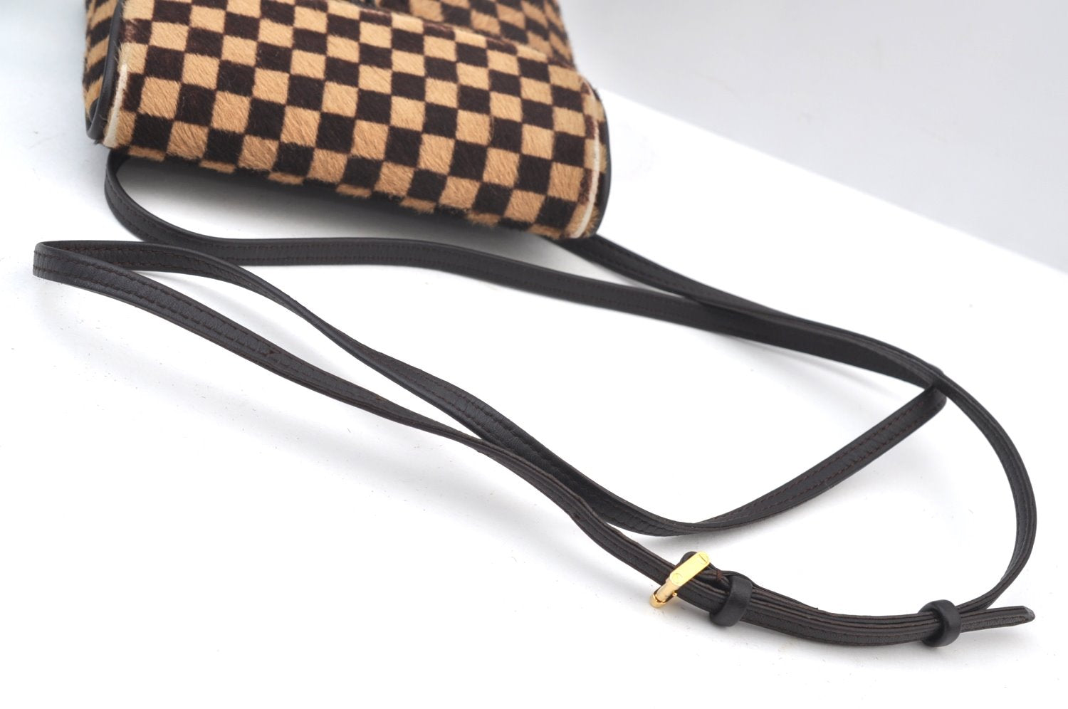 Authentic Louis Vuitton Damier Sauvage Gazelle M92130 Shoulder Cross Bag K9532