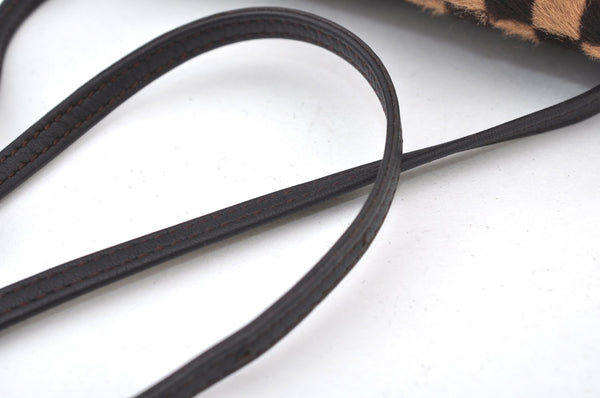 Authentic Louis Vuitton Damier Sauvage Gazelle M92130 Shoulder Cross Bag K9532