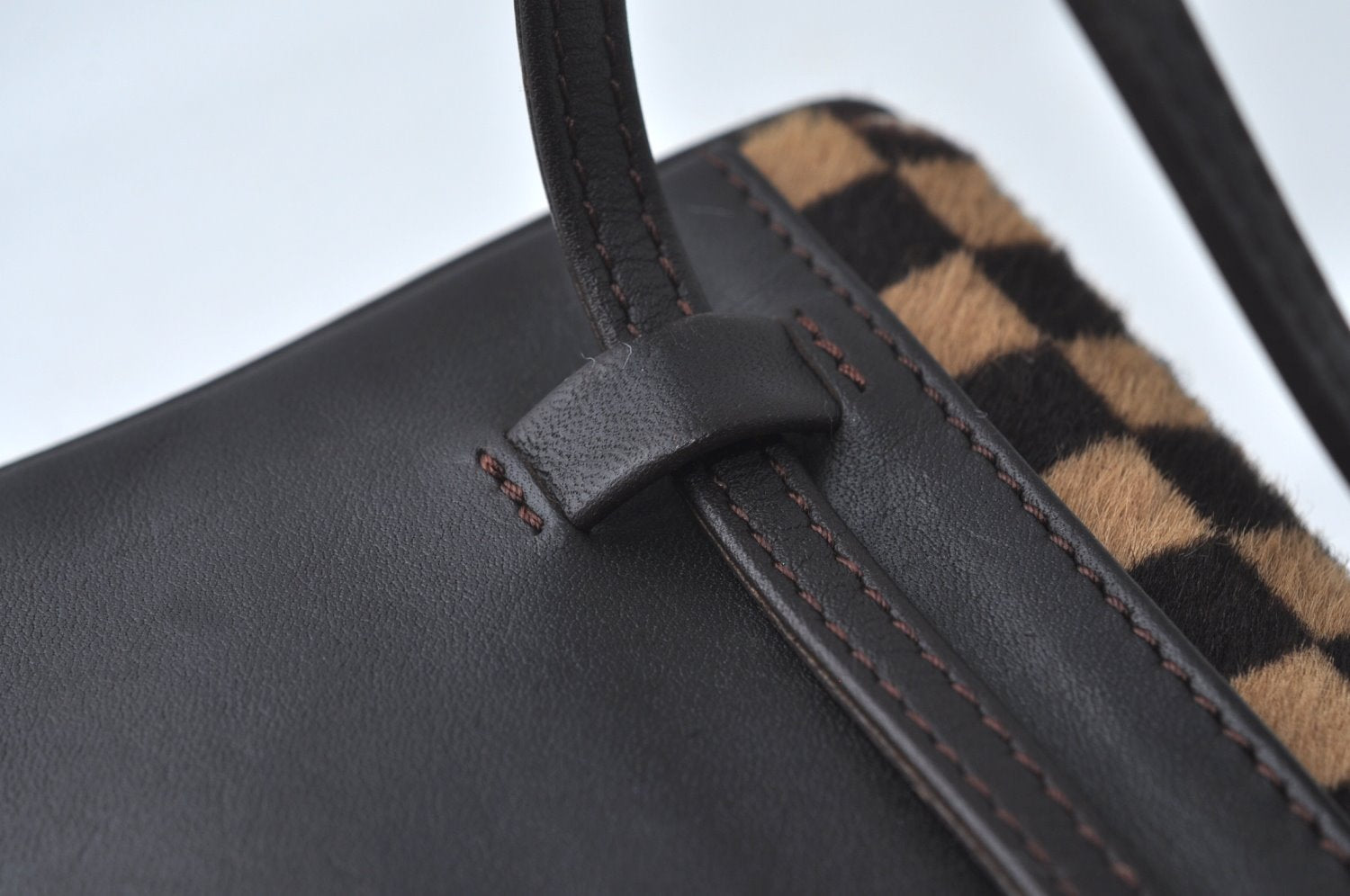 Authentic Louis Vuitton Damier Sauvage Gazelle M92130 Shoulder Cross Bag K9532