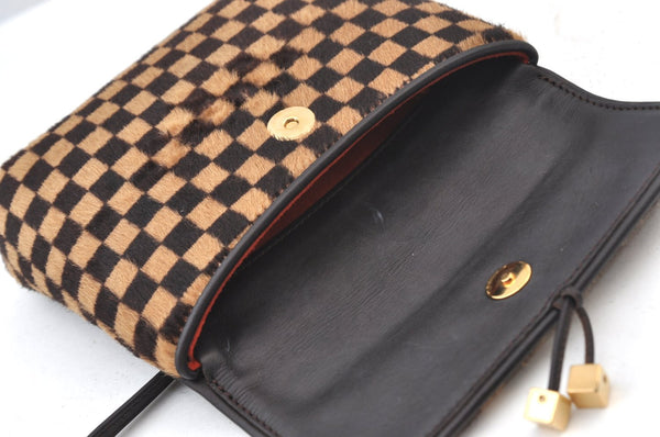 Authentic Louis Vuitton Damier Sauvage Gazelle M92130 Shoulder Cross Bag K9532