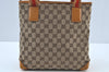 Auth GUCCI Sherry Line Shoulder Hand Bag GG Canvas Leather 0190402 Brown K9533