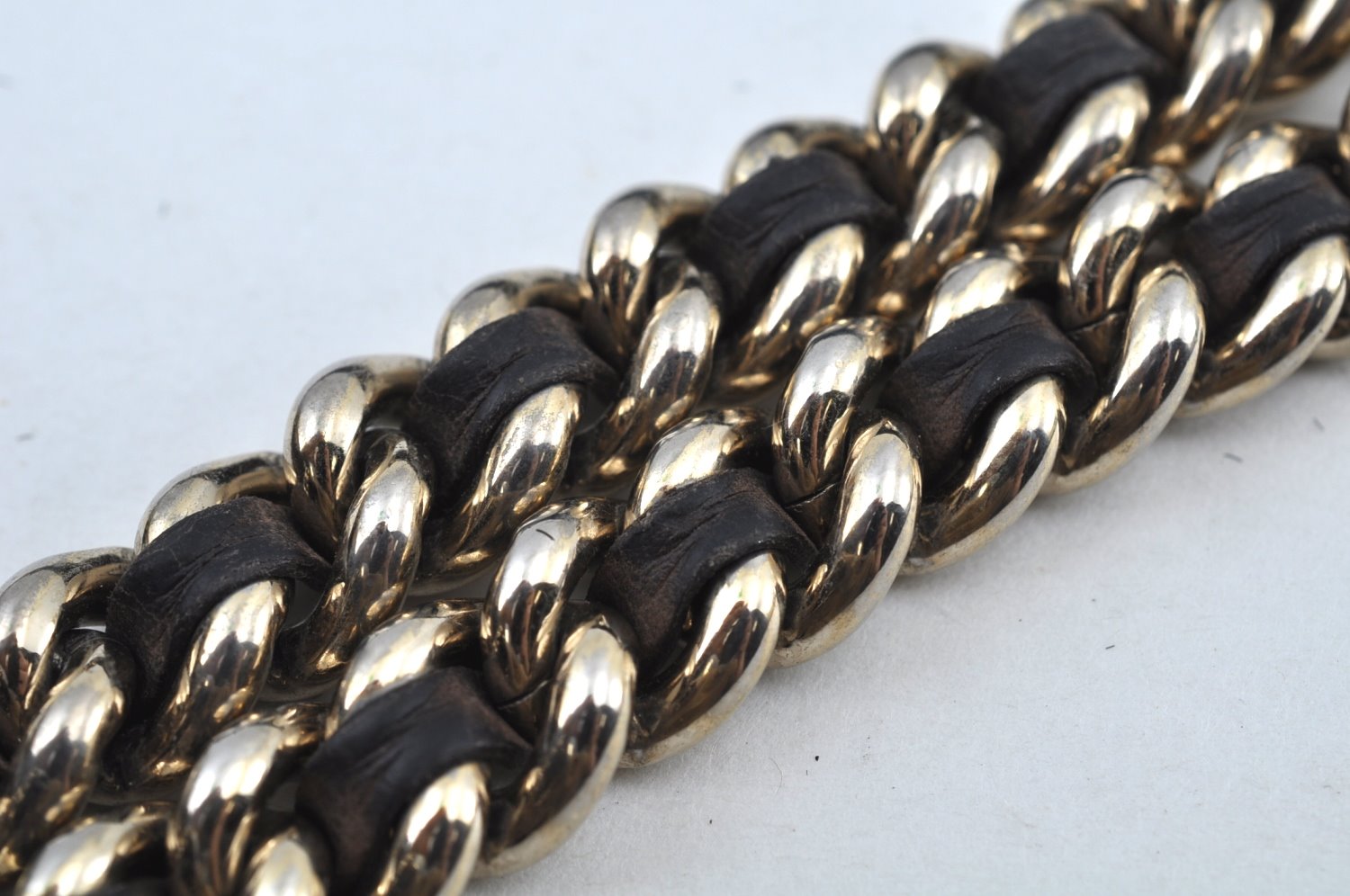 Authentic GUCCI SOHO Tassel Shoulder Tote Bag Chain Leather 303982 Brown K9535