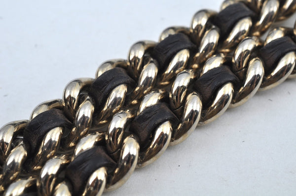 Authentic GUCCI SOHO Tassel Shoulder Tote Bag Chain Leather 303982 Brown K9535