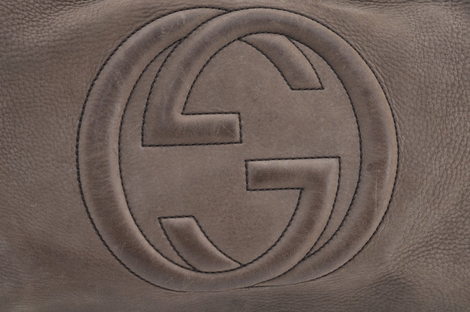 Authentic GUCCI SOHO Tassel Shoulder Tote Bag Chain Leather 303982 Brown K9535