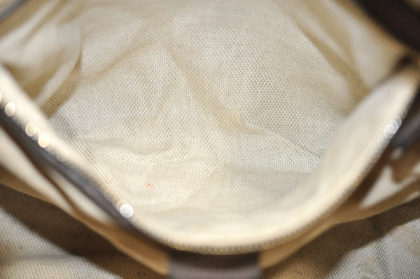 Authentic GUCCI SOHO Tassel Shoulder Tote Bag Chain Leather 303982 Brown K9535