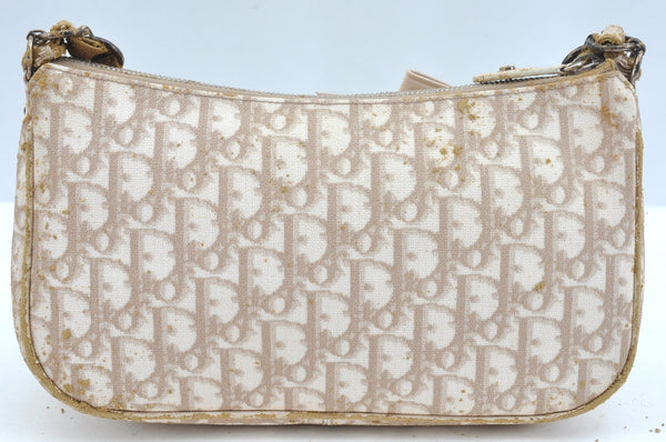 Authentic Christian Dior Trotter Romantic Hand Bag Purse PVC Leather Junk K9541