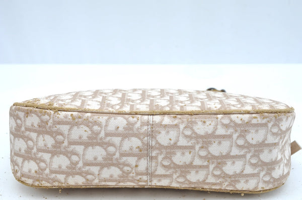 Authentic Christian Dior Trotter Romantic Hand Bag Purse PVC Leather Junk K9541