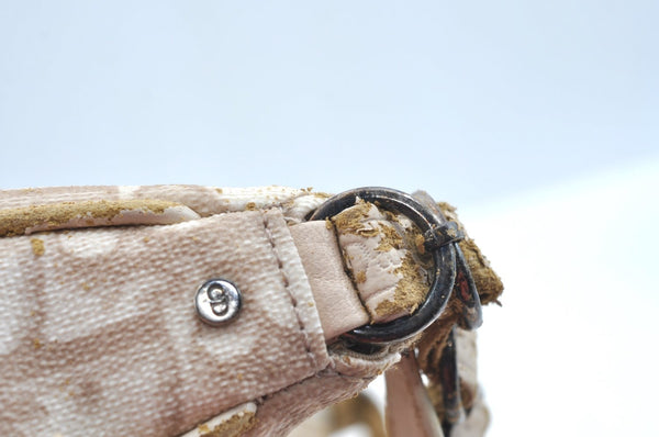 Authentic Christian Dior Trotter Romantic Hand Bag Purse PVC Leather Junk K9541