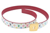 Louis Vuitton Monogram Multicolor Ceinture Belt White 90cm 35.4" M9682 LV K9542