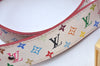 Louis Vuitton Monogram Multicolor Ceinture Belt White 90cm 35.4" M9682 LV K9542