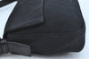 Authentic FENDI Mamma Baguette Shoulder Hand Bag Jersey Leather Black K9543