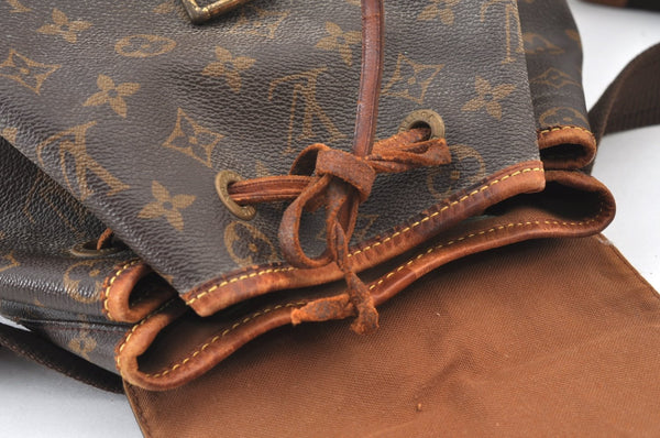 Authentic Louis Vuitton Monogram Montsouris GM Backpack M51135 LV K9544