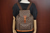Authentic Louis Vuitton Monogram Montsouris GM Backpack M51135 LV K9544